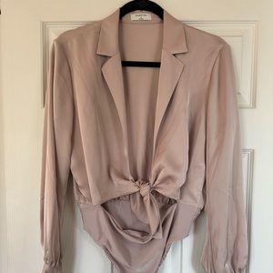 Aritzia Silk Bodysuit